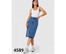 Юбка женская Jeans Style, модель 4589 blue демисезон