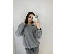 Батник женский Valentina, модель VL13 grey зима