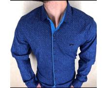 Рубашка мужская Надийка, модель NRD0908-27 син-голуб демисезон