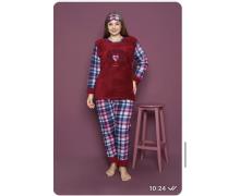 пижама женская HomeWear, модель HW26 wine зима