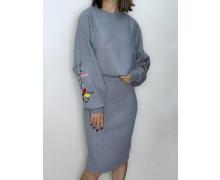 Костюм женский Kosta, модель 5801-1 grey зима