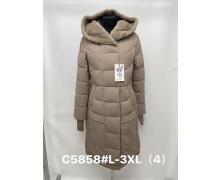 Пальто женский Jacket, модель C5858 beige зима