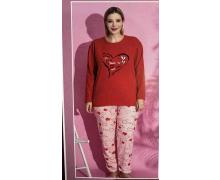 Пижама женская HomeWear, модель 15339 red зима