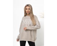 свитер женский Global, модель 1087 beige зима