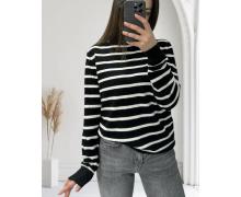 Свитер женский Novetly Store, модель 24001 black-white зима