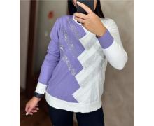 Свитер женский Shipi, модель 24044 white-lilac демисезон