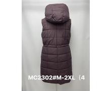 Жилетка женская Jacket, модель MC2302 brown демисезон