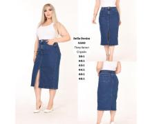 Юбка женская Jeans Style, модель 4589 blue лето