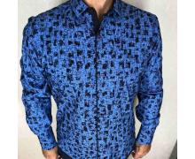 рубашка мужская Надийка, модель RPB1909-6 т.синий зима
