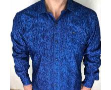 рубашка мужская Надийка, модель RPB1909-3 синий зима