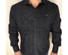 рубашка мужская Надийка, модель RPB1909-4 черный зима