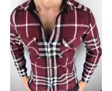 рубашка мужская Надийка, модель ZR1909-10 бордовый зима