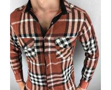 рубашка мужская Надийка, модель ZR1909-7 св.коричневый зима