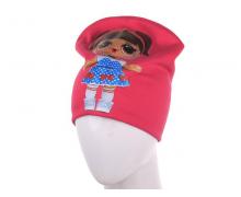 шапка детская Mabi, модель H274 pink демисезон