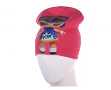 шапка детская Mabi, модель H279 pink демисезон