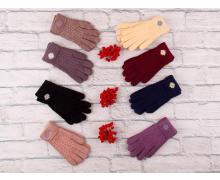 перчатки женские КОРОЛЕВА, модель 2019-9 mix одинарные зима