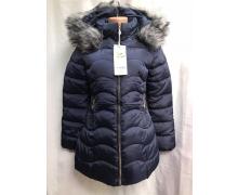 куртка женская T&T, модель A442 blue зима
