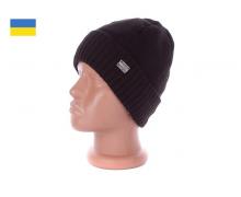 шапка мужская Off-white, модель Отв.классический черный зима
