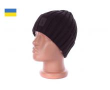 шапка мужская Off-white, модель Поло черный зима
