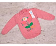 свитер детский DQT, модель S66 pink демисезон