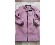 пальто детский Ассоль, модель A41 pink демисезон