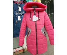пальто детский Надийка, модель Париж розовый зима