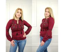 свитер женский Global, модель A173 red демисезон