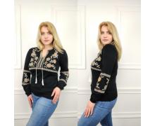 свитер женский Global, модель A176 black демисезон
