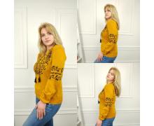 свитер женский Global, модель A177 yellow демисезон