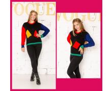 свитер женский Global, модель A239 black демисезон