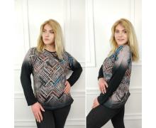 свитер женский Global, модель A77 grey демисезон