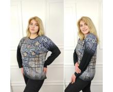 свитер женский Global, модель A78 black демисезон