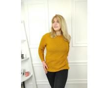 свитер женский Global, модель A97 yellow демисезон