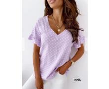 блузка женская INNA, модель 165 purple лето