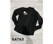 рубашка мужская Yulichka, модель Батал 4253 black лето