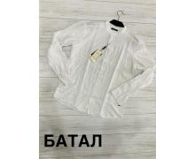 рубашка мужская Yulichka, модель Батал 4253 white лето