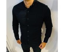 рубашка мужская Yulichka, модель 3185 black демисезон