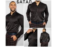 рубашка мужская Yulichka, модель Батал 3657 black демисезон