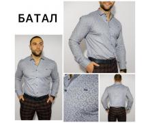 рубашка мужская Yulichka, модель Батал 3873 grey демисезон