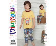 пижама детская Disneyopt, модель 2159 yellow-grey (1-4) лето
