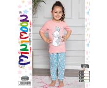 пижама детская Disneyopt, модель 5076 pink l.blue (1-4) лето