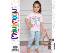 пижама детская Disneyopt, модель 5077 pink l.blue (1-4) лето