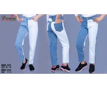 джинсы детские Ассоль, модель 3325 blue-white демисезон