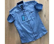 Рубашка детская Nik, модель S1883 blue лето