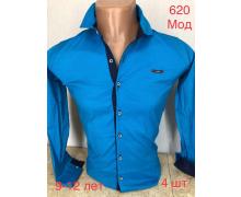 рубашка подросток Надийка, модель 620 blue (12-19) демисезон