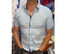 Рубашка мужская Nik, модель S2041 blue лето