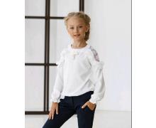Блузка детская Ассоль, модель AA502 white демисезон