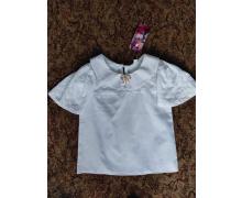 блузка детская БЭМБИ, модель B096 white лето