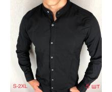 Рубашка мужская Надийка, модель R945 black демисезон
