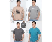 Футболка мужская Samo, модель 9002 l.blue лето